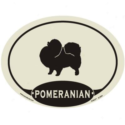 Eur0pean Style Pomwranian Auto Decal