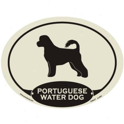 European Style Portuguese Water Dog Auto Decal