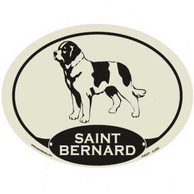 European Style Saint Bernard Auto Decal