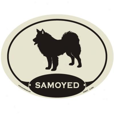 European Style Samoyed Auto Decal