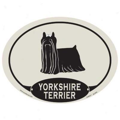 European Style Yorkshire Terrier Car Magnet