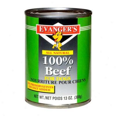 Evangers Beef Dog Food Case Of 24 6oz Cans