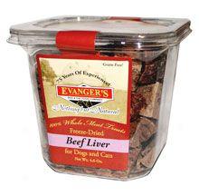 Evangers Freeze-dried Dog & Cat Treat Beef Lung 4.6 Oz