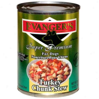 Evangers Gold Label Turkey Chunk Stew Case Of 12 13.2oz Cans