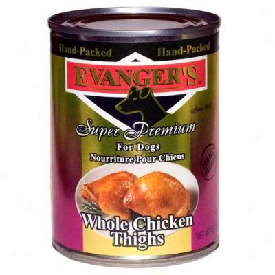 Evangers Gold Label Whole Chicken Thighs Case Of 12 13.2oz Cans