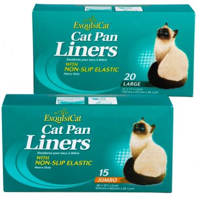 Exquisicat? Cat Pan Liners With Non-slip Elastic