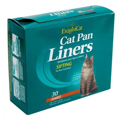 Exquisicat? Jumbo Sifting Cat Pan Liners - 30 Ct