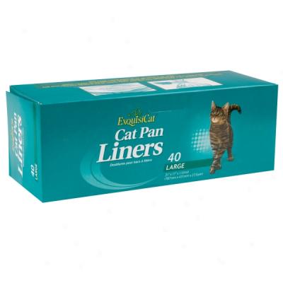 Exquisicat? Large Cat Pan Liners - 40 Ct