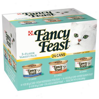 Fancy Feast 3-flavor Gourmet Cat Food Variety Pack