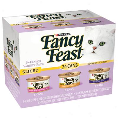 Fancy Feast 3-flavor Sliced Gourmet Cat Food Variety Pack