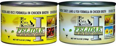 Felidae Can Cat Food Chicken Lamb & Fish 5.5 Oz Case 12