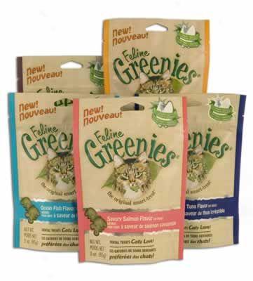 Feline Greenies Dental Cat Treats Fish 3 Oz