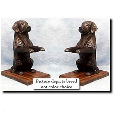 pottery barn dog bookends