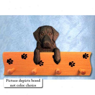 Flat-coated Retriever Liver Pawprint Hang Up Maple