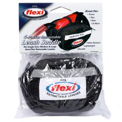 Flexi Retractable Leash Saddlee Bag Black