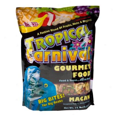 Fm Brown's Tropical Carnival Gourmet Macaw Big Bites Food - 14 Lbs