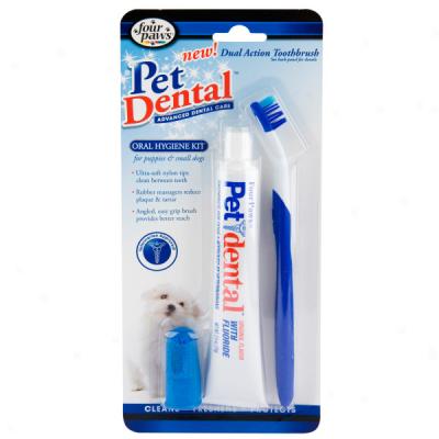 Four Paws Pet Dental Kit For Puppies & Small Dogs