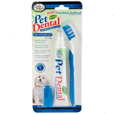 Four Paws Pet Dental Oral Hygiene Kit For Dogs