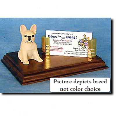 French Bulldog (red Brindle) Business Card Holder