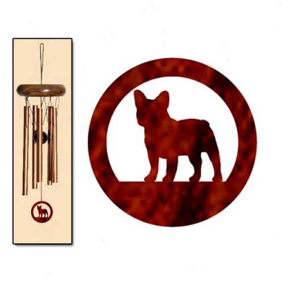 French Bulldog Wind Chimes X-small Bronze