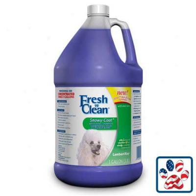 Fresh N Clean Snowy Coat Shampoo Gallon 3 To 1 Concentrate By Lambert Kay