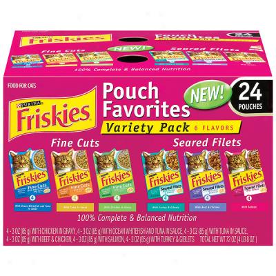 Friskies Pouch Favorites Variety 24-pack