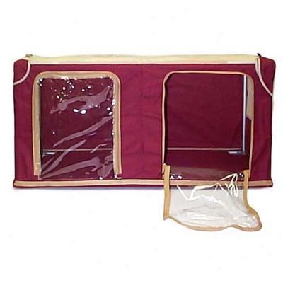 General Cage Soft Sided Cat Exhibitiob Cage - Burgundy