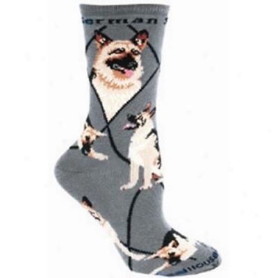 German Shepherd Dog Breed Socks - Medium