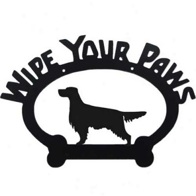 Gordon Setter Wipe Your Paws Decorative Sign