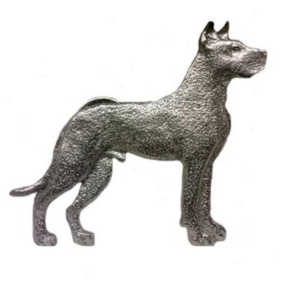 Great Dane Pewter Pin