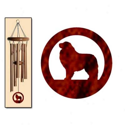 Great Pyrenees Wind Chimes Small Bronze