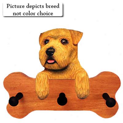 Grozzle Norfolk Terrier Bone Hang Up Maple Polishing