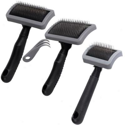 Groomax? Slicker Brushes With Soft Grip Handle
