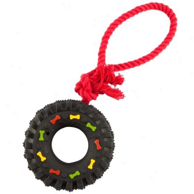 Grreat Choice Large Squeaky Tugger Tire