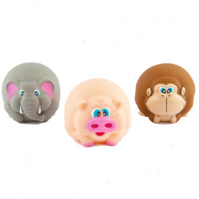 Grreat Choice Zoo Balls Dog Toys - 3 Bundle