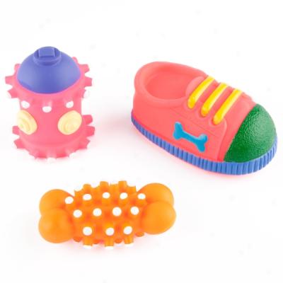 Grreat Choice(tm) Vinyl Small Dog Toy Variety Pack