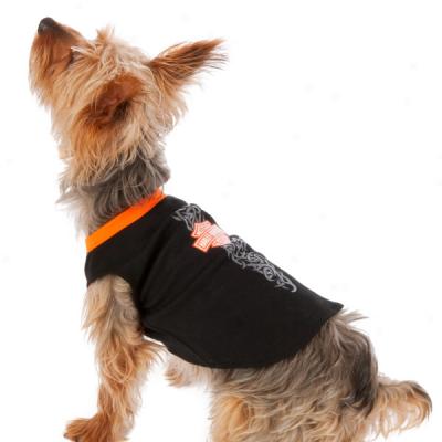 Harley Davidson Barbed Wire Dog Tank Top