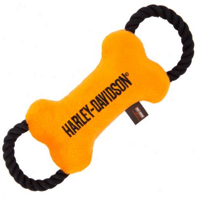 Harley Davidson Pluzh Bone Dog Toy