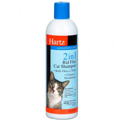 Hartz 2 In 1 Rid Flea Cat Shampoo