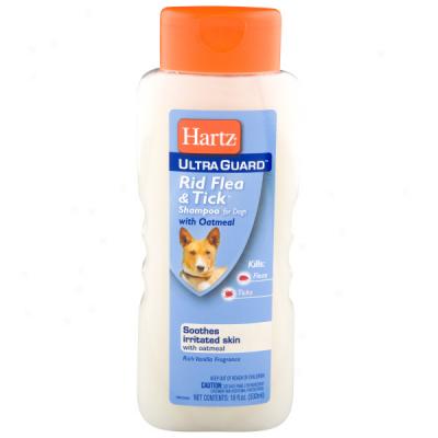 Hartz Ultraguard Rid Flea & Tick Shampoo With Oatmeal For Dogs
