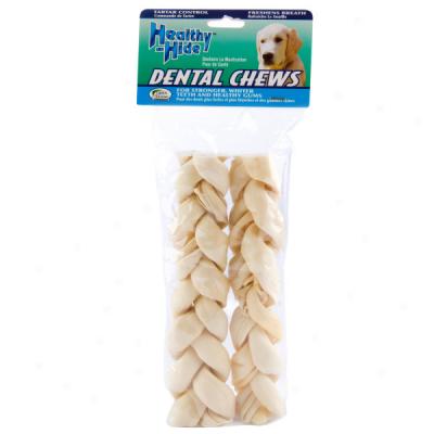 Healthy Hide Braided Rawhide Dental Chews - 2 Pack