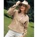 Herringbone Faux Suede Riding Jacket By Outback Trading  -Ladies'