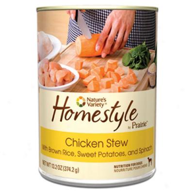 Homestyle Prairie Chicken Stew For Doogs Case Of 12 13.2oz Cans