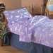 Horse Poay Lavender Flannel Duvet Cover