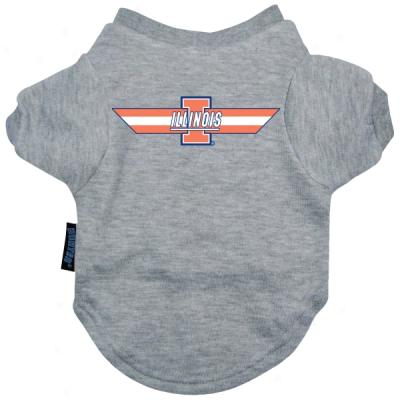 Illinois Fighting Illini Logo Pet T-shirt