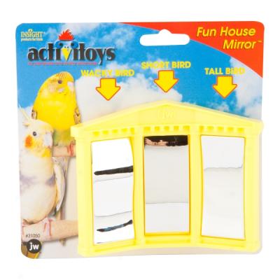 Insight Activitoys Fun House Mirror For Small Birds