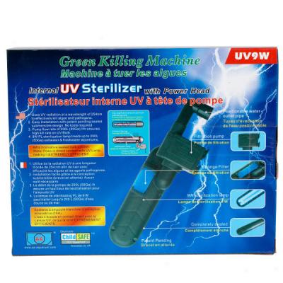 Internal Uv Sterilizer W/power Head & Lamp Replacements