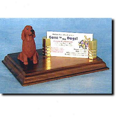 Irish Setter Business Card Holder