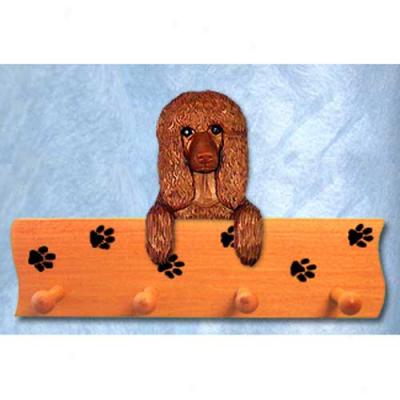 Irish Water Spaniel Pawprint Hang Up Maple