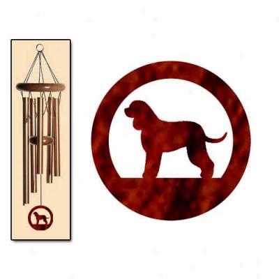 Irush Water Spaniel Wind Chimes Small Bronze